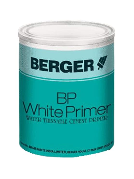 Berger BP White Primer Water Thinnable Cement Primer Pack of 3 Amazon.in Home Improvement