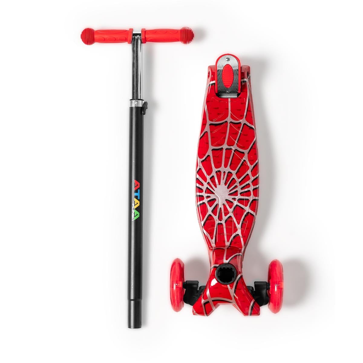 Patinete de 3 Ruedas ATAA Flash -Patinete para niños de 3 Ruedas, Patinete Infantil con Luces, Patinete de 3 Ruedas con Manillar Ajustable, Giro por Gravedad, Patinete de 2 a 9 años