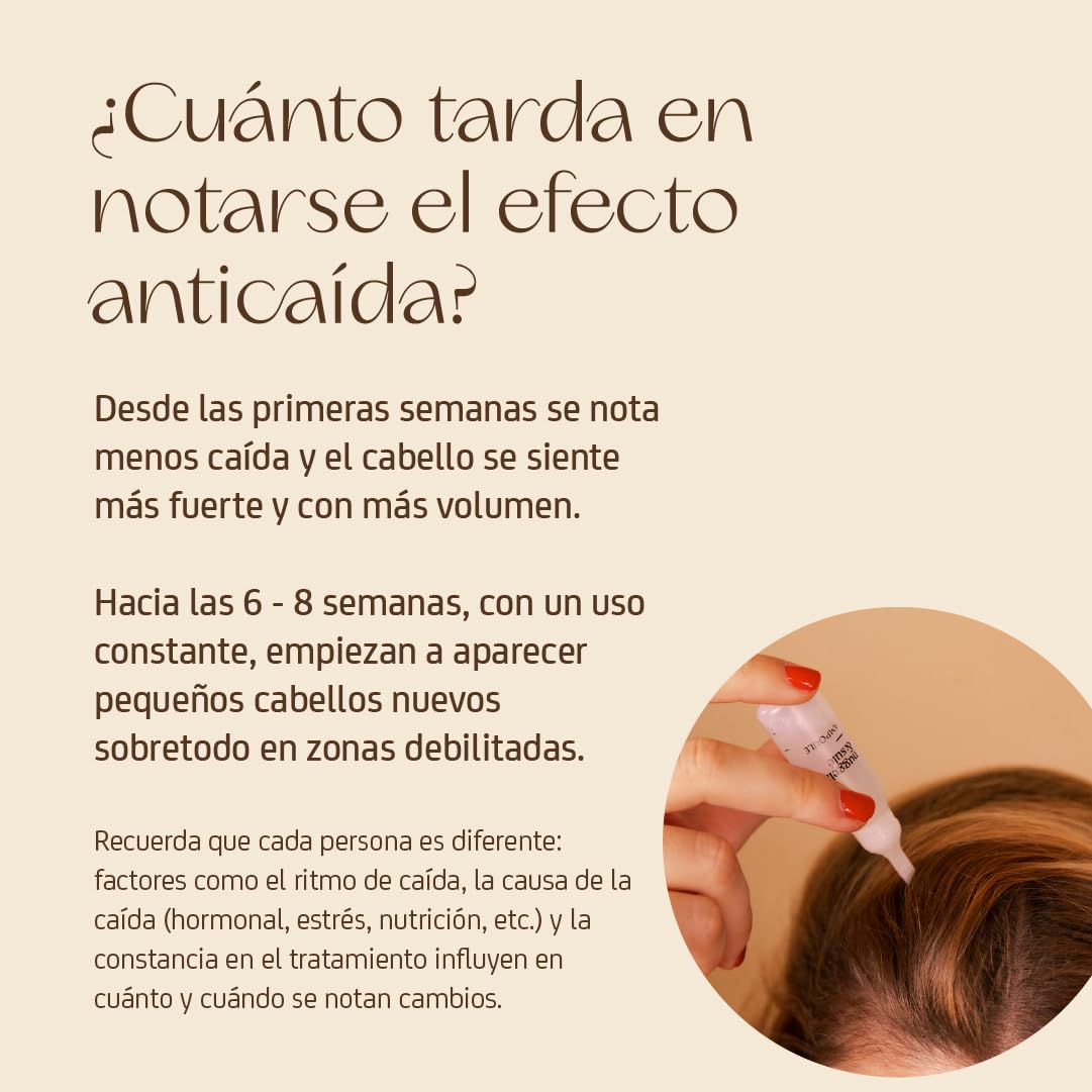 Nuggela & Sulé Ampollas Anti-Caída Efectiva. Con Extracto de Cebolla Roja. Fortalece y Frena la caída del cabello. Efecto Rápido. Tratamiento. 4 x 10 ml