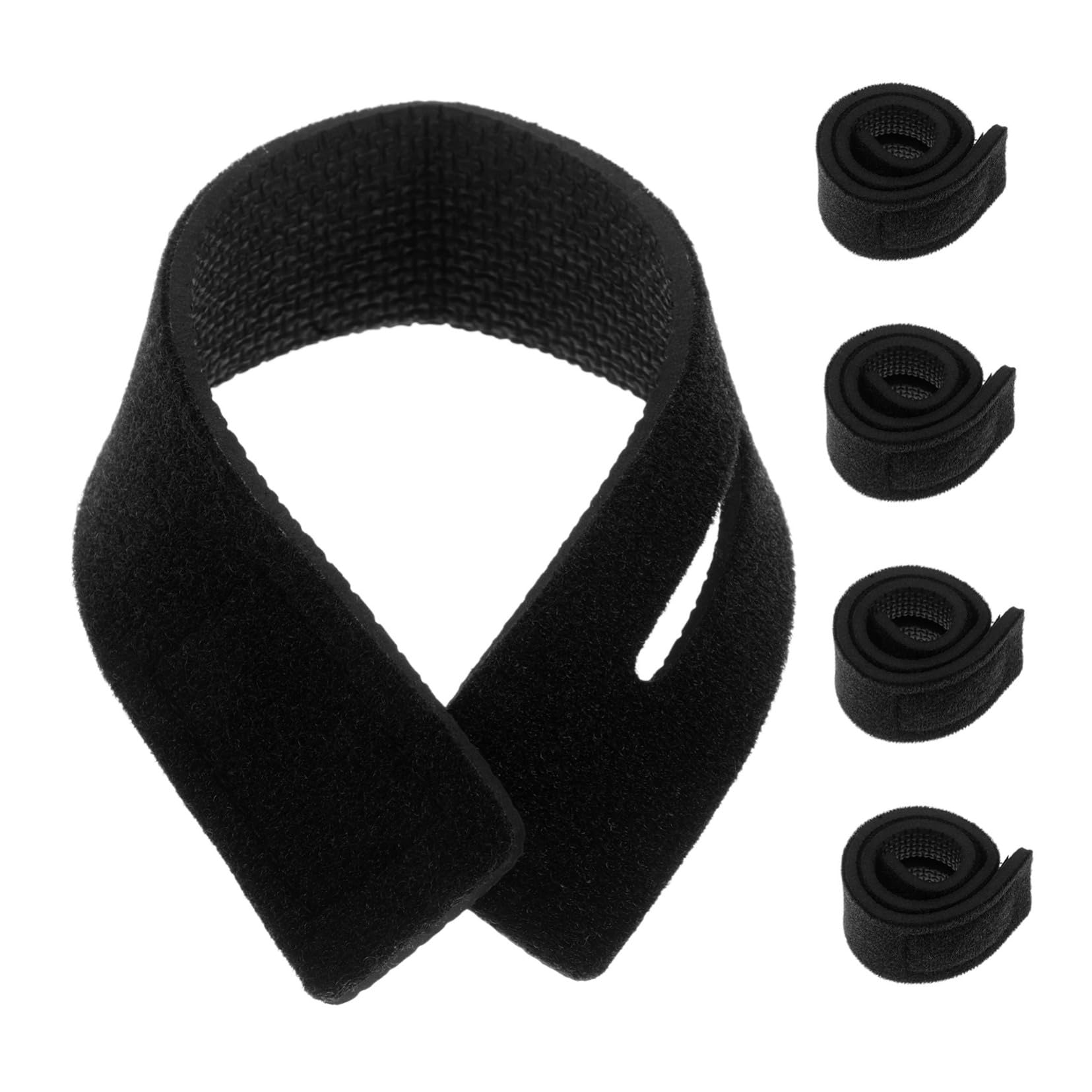 KICHOUSE Fishing Rod Fixing Belts 5pcs Fishing Pole Straps Non-Slip Elastic Sticky Fastening for Anglers