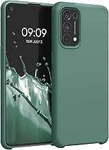 kwmobile Case Compatible with Oppo Find X3 Lite Case - Silicone Mobile Phone Case - Mobile Phone Case Soft Surface - Wireless Charging - Fir Green