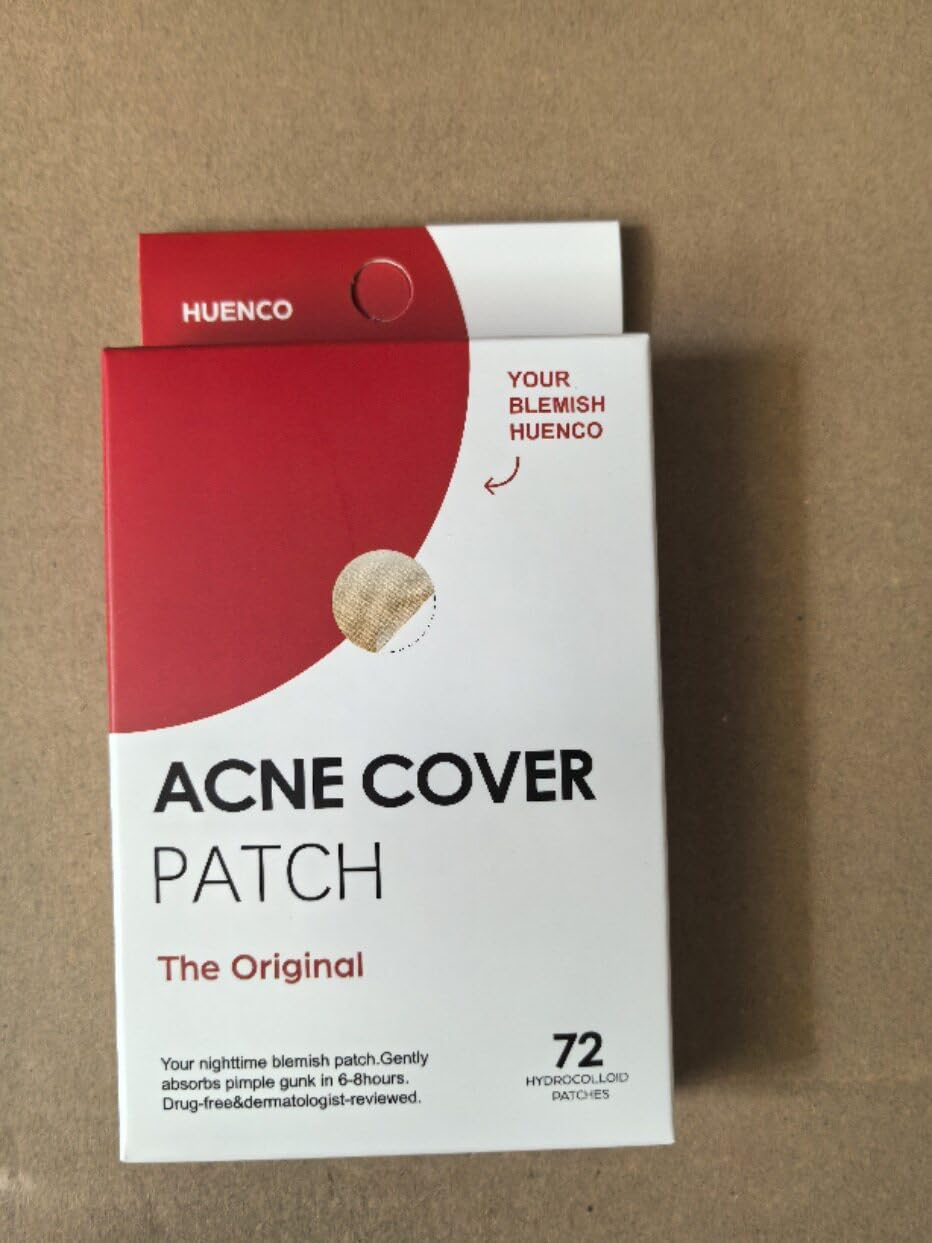 Original Hydrocolloid Acne Patches, Unscented, Drug-Free, for Face, 36 Count, Sheet Form (72Count/Box,2Box)