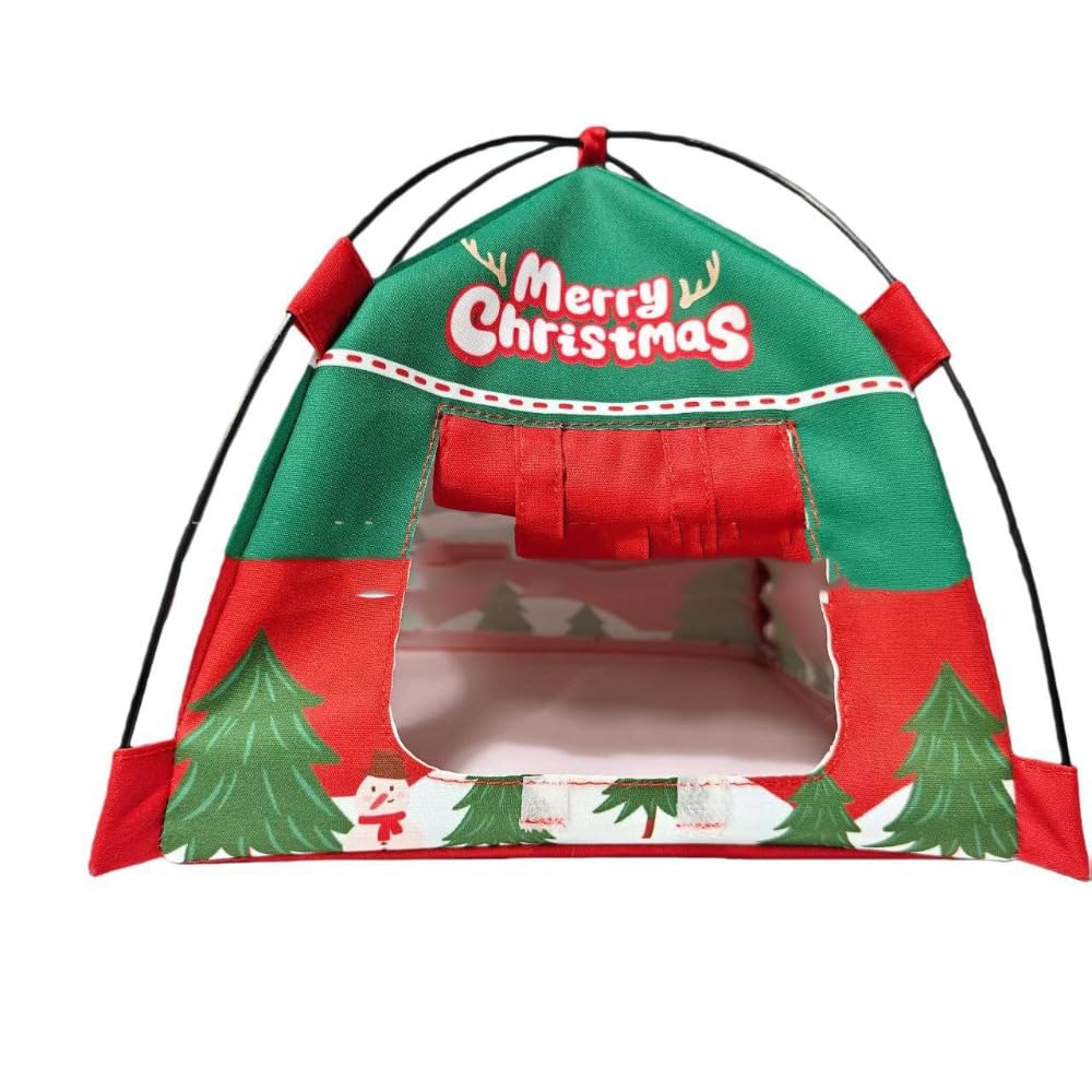 for Dolls, Portable Oxford Cloth Dollhouse Accessories for 1/6 Dolls, Simulation Outdoor Tent Model for Diorama, Doll Photos (Red)