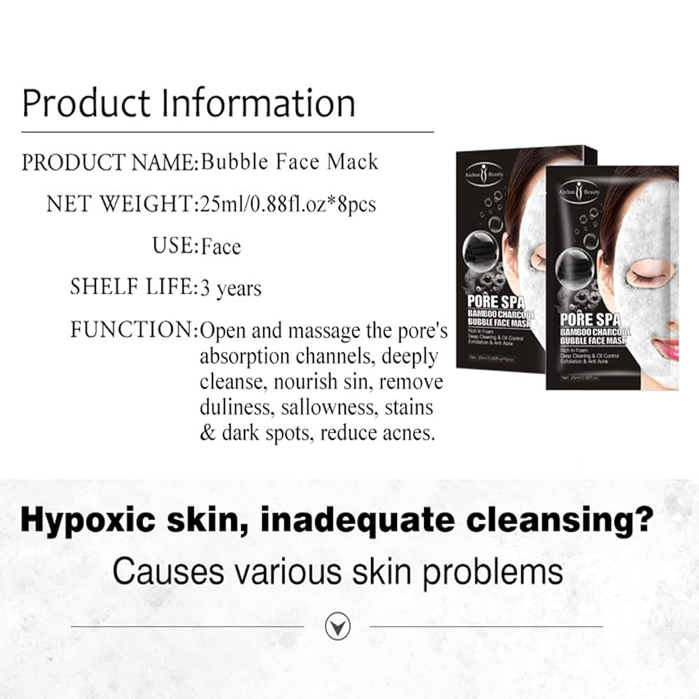 Amazon.com : AICHUN BEAUTY Pore Spa Bamboo Charcoal Bubble