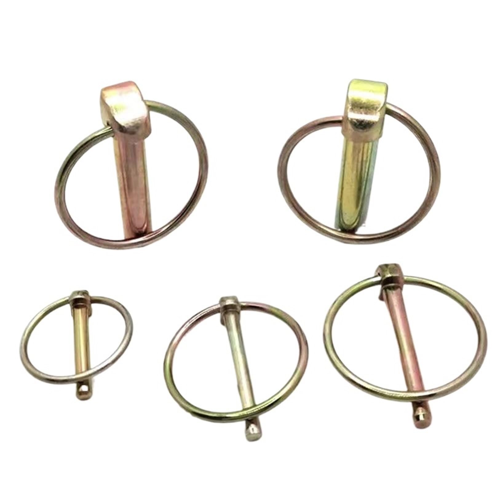 Vierteldrehverschlüsse, 50 Stück, Stahl, für Traktor, Anhänger, LKW, Ringclips M4,5-M11 (M11–45 mm)