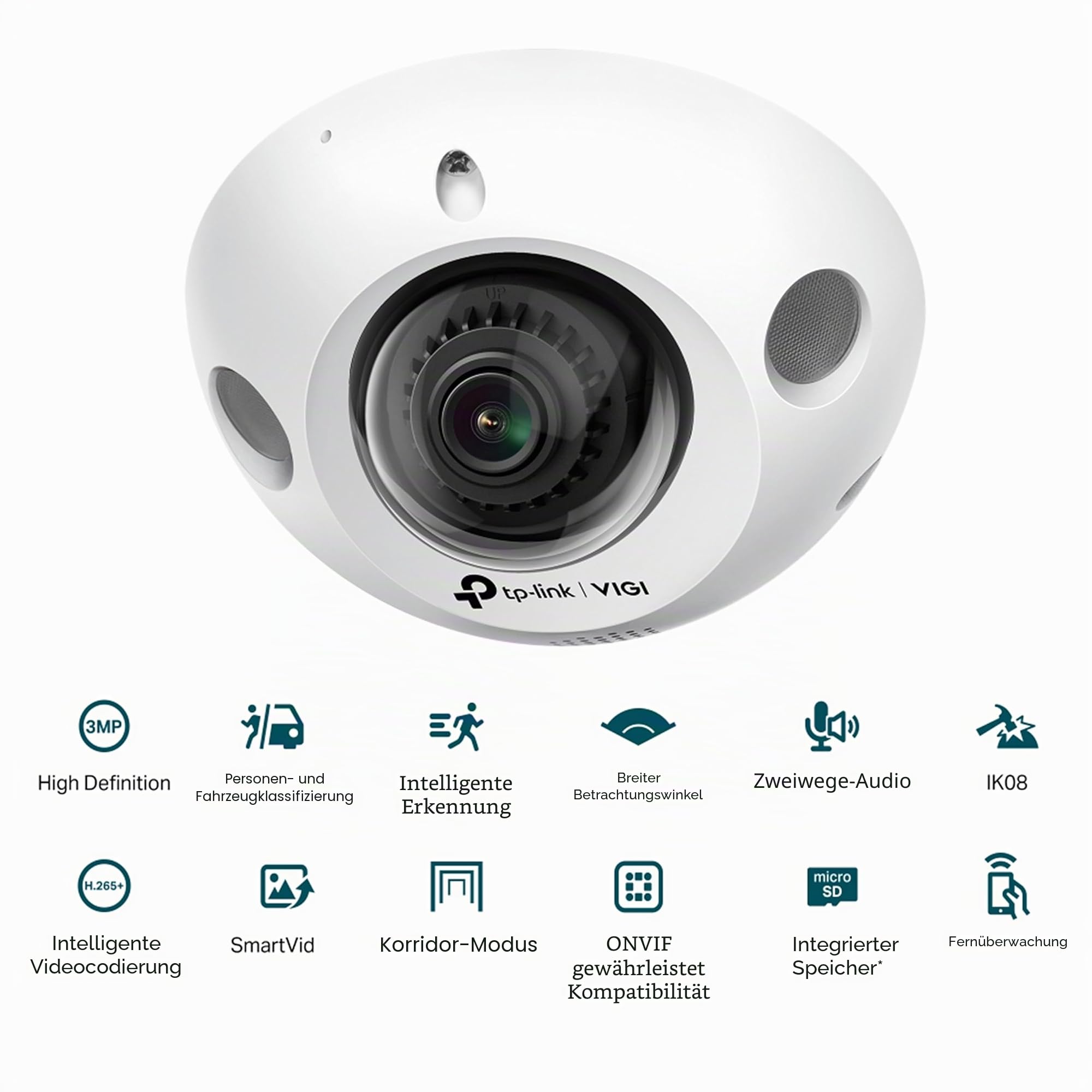 TP-LINK IP-Kamera IPKamera VIGI C230I Mini 2 8mm TCP/IP