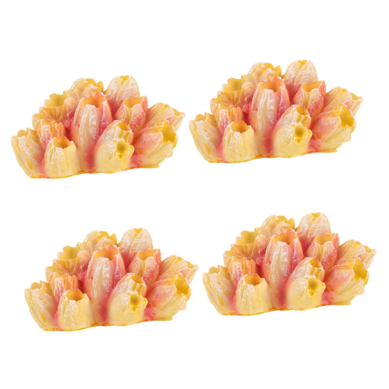 Abaodam 4pcs Coral for Aquarium Creative Reef Tank Accessories Looking Artificial Safe for Compact Lightweight