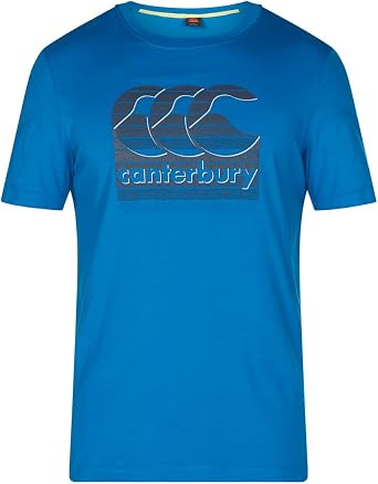 Canterbury 2017 Mens Vapodri Graphic Training T-Shirt Mykonos Blue Small