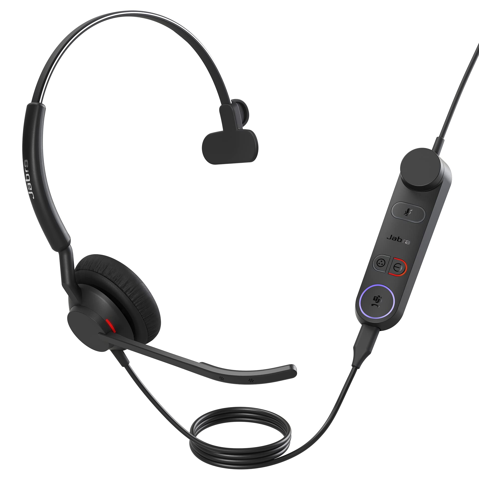 Jabra Engage 50 II Cuffie Mono Cablate, USB-A, Ottimizzato per Microsoft Teams, Mono, Controller incluso