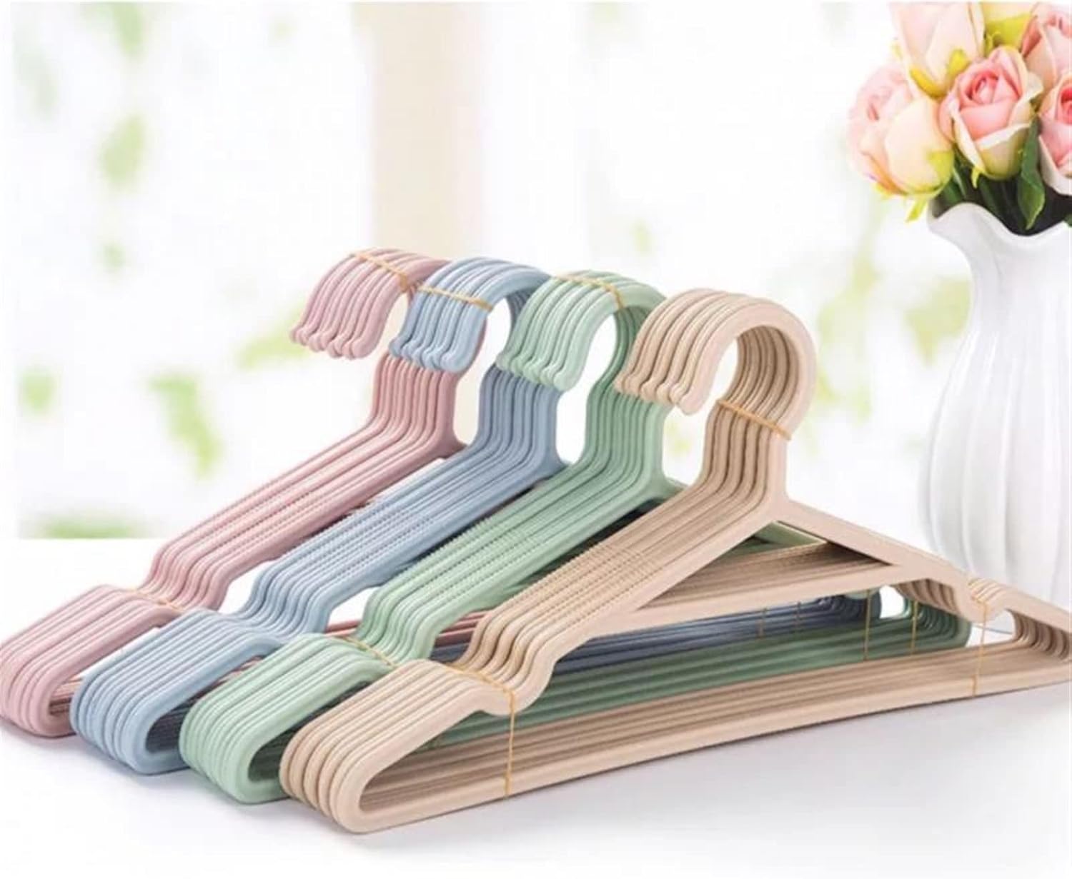 Coat Hanger 10pcs Portable Clothes Hangers Non-Slip Hook for Suit Coat Closet Garment Outdoor Drying Rack Plastic Clothing Hanger (03 10pcs 02 10pcs)