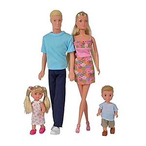 Simba Steffi Love Famiglia con Steffi, Kevin, Evi, Timmy, 3 Anni, 105738565