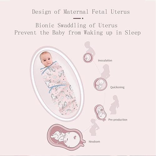 Vista 40 de insular Sacos para envolver al bebé, manta para recién nacido y bebé, juego de velcro ajustable para niños y niñas, saco de dormir de algodón suave