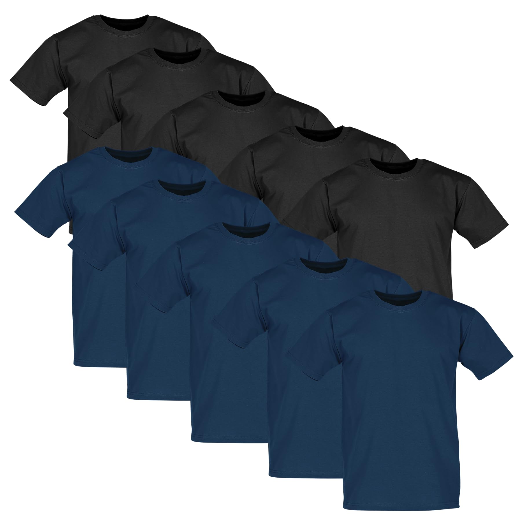 Fruit of the Loom 10er-Pack Valueweight Herren T-Shirt+Web-Textilien Beutel