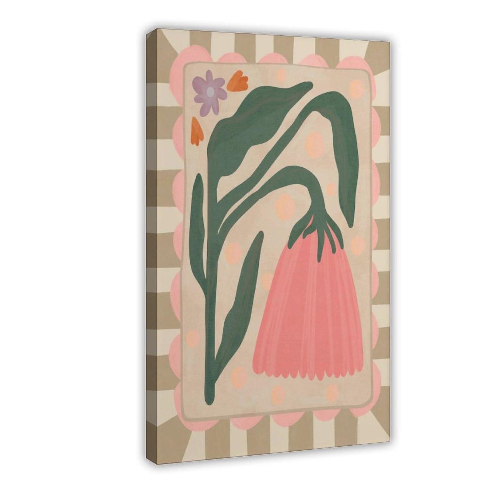 Bareronor Flower Nursery Poster Canvas Poster Bedroom Decor Landscape Office Room Decor Gift 12" L X 18" W