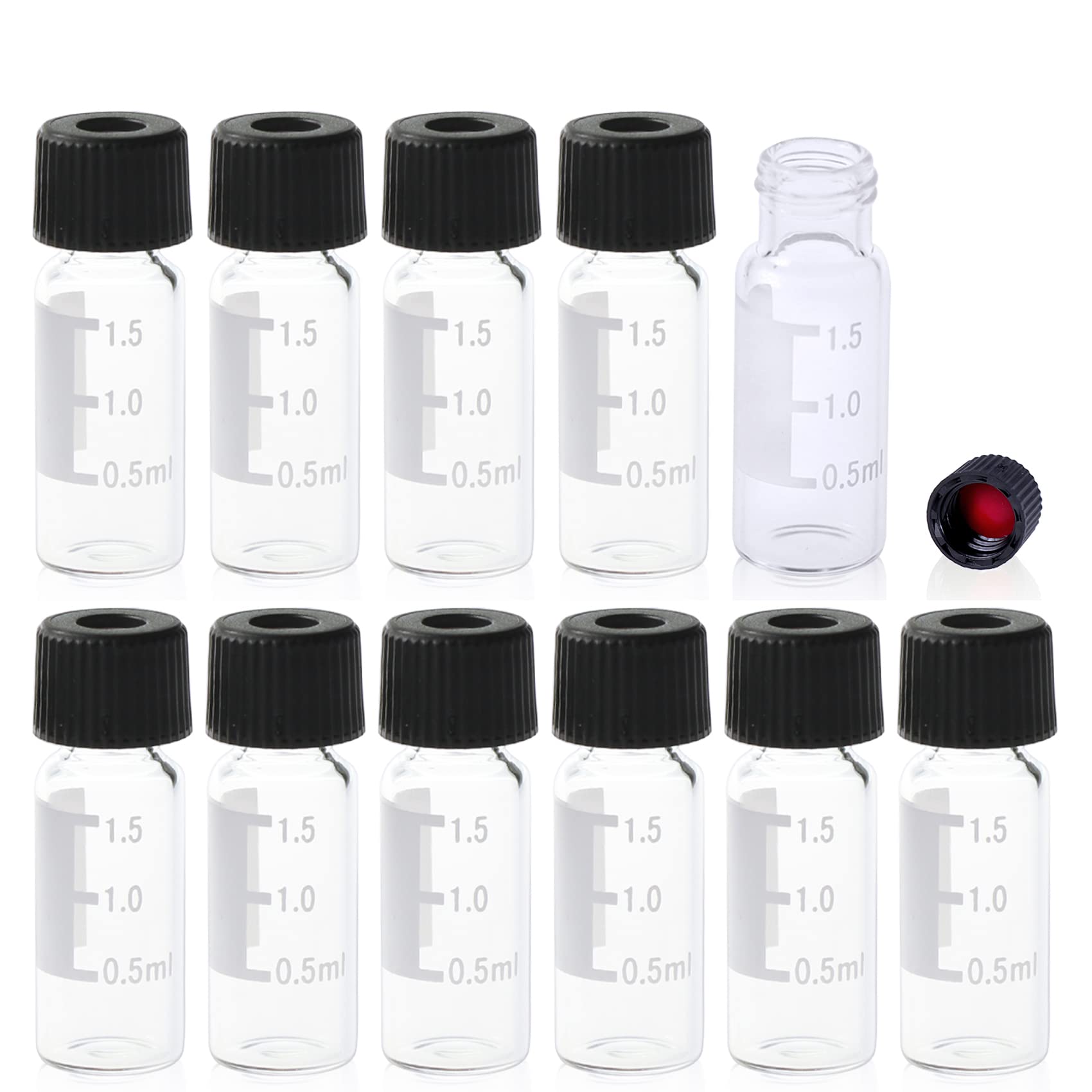 HPLC Vials - Amber Autosampler Vials for Chromatography -8 HPLC Vials - Amber Autosampler Vials for Chromatography -8