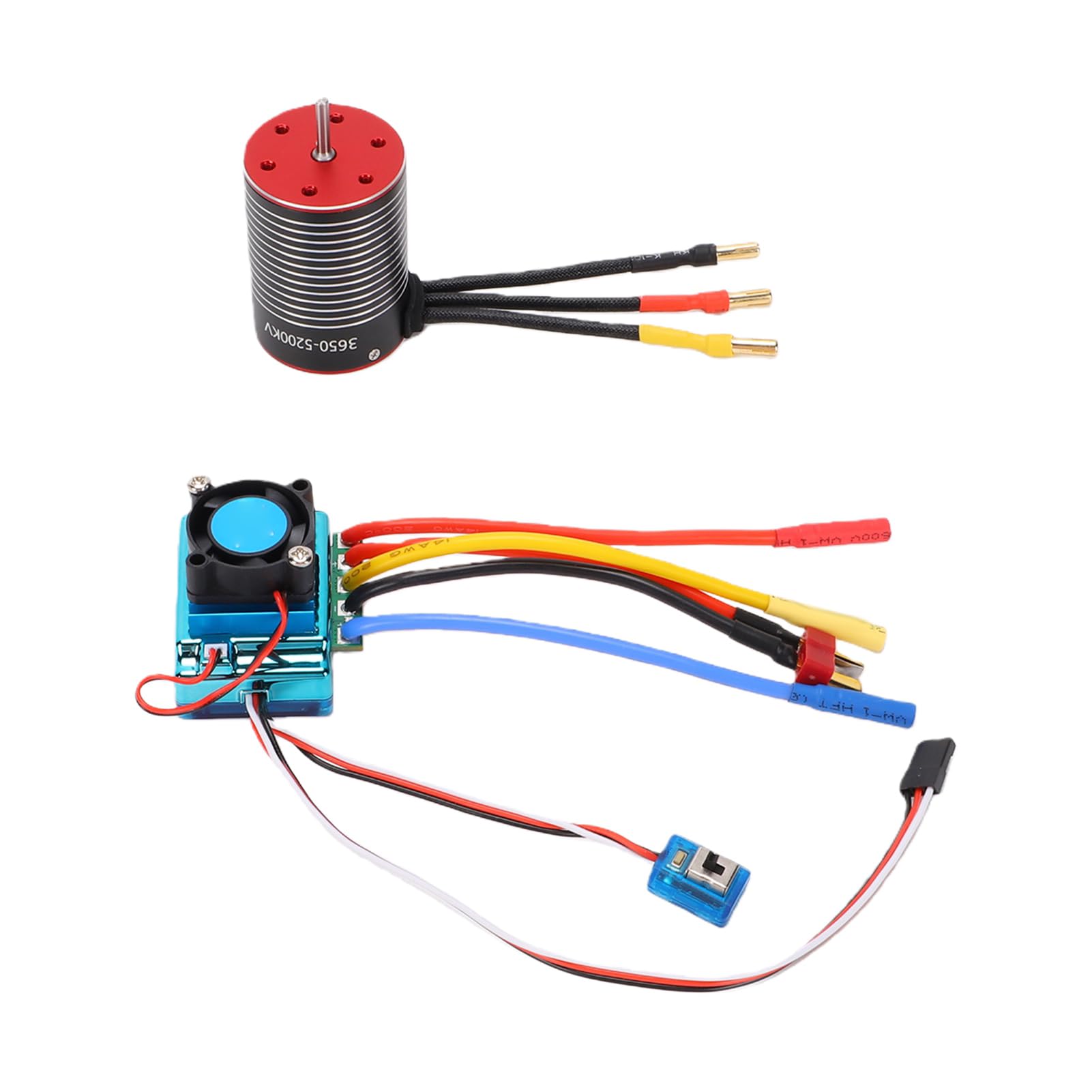 Silnik Bezszczotkowy do RC Car 5200KV, Wysoki Moment Obrotowy | Wodoodporna konstrukcja, trwała aluminiowa obudowa, przyjazny dla użytkownika interfejs programowania