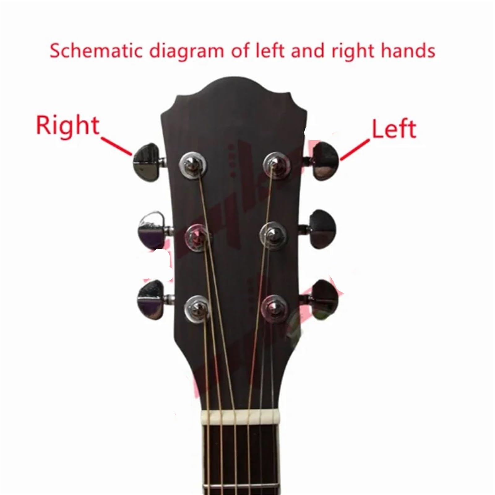 Gitarrenwirbel Set Silberverchromte Mechaniken Für ST TL E-Gitarren(CR 6L)