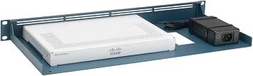 Rackmount.IT RM-CI-T11 Rack Mount Kit for Cisco ISR 1100, ISR 1100X, C926, and C927 Series 1U, 19" Rackmount, Front-Facing Ports, Fixed Power Supply Cisco Metallic Blue