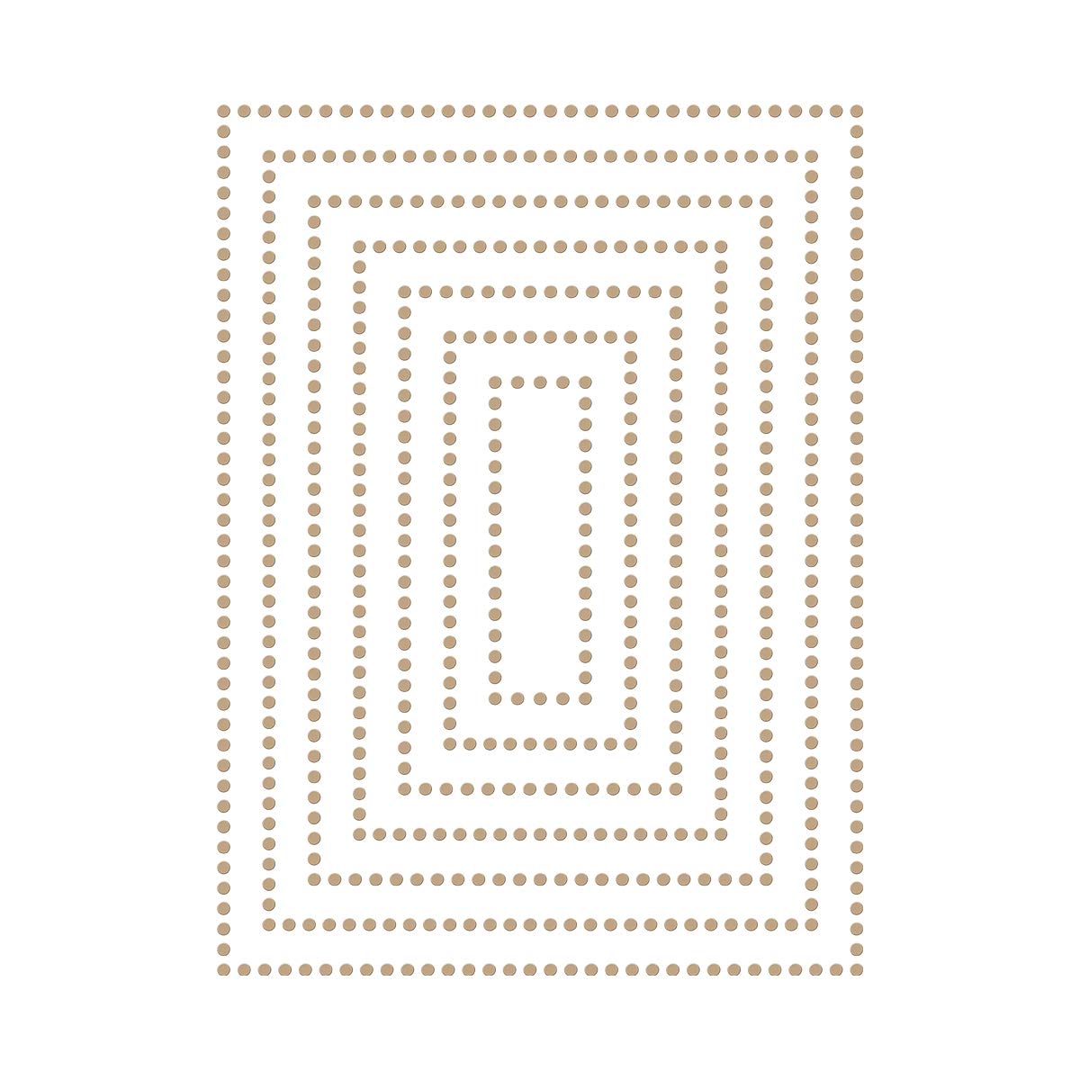 Spellbinders Metal Glimmer Foil Plate Essential Glimmer Rectangles Glp-152