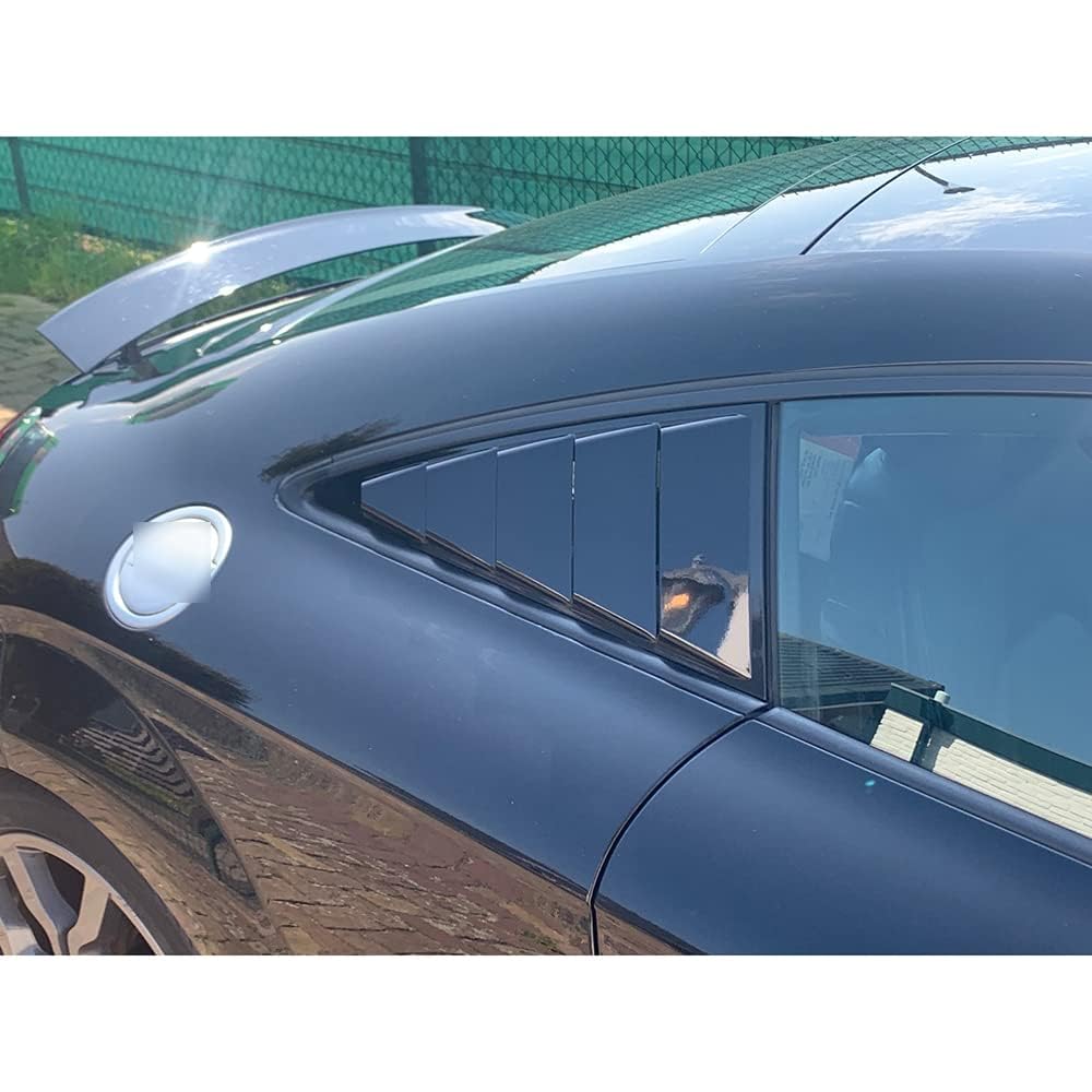 Pièces décoratives de Stores de Lunette arrière de Voiture pour A-u-d-i TT 2008-2014,Persiennes de fenêtre latérale arrière Accessoires,B-Glossy Black