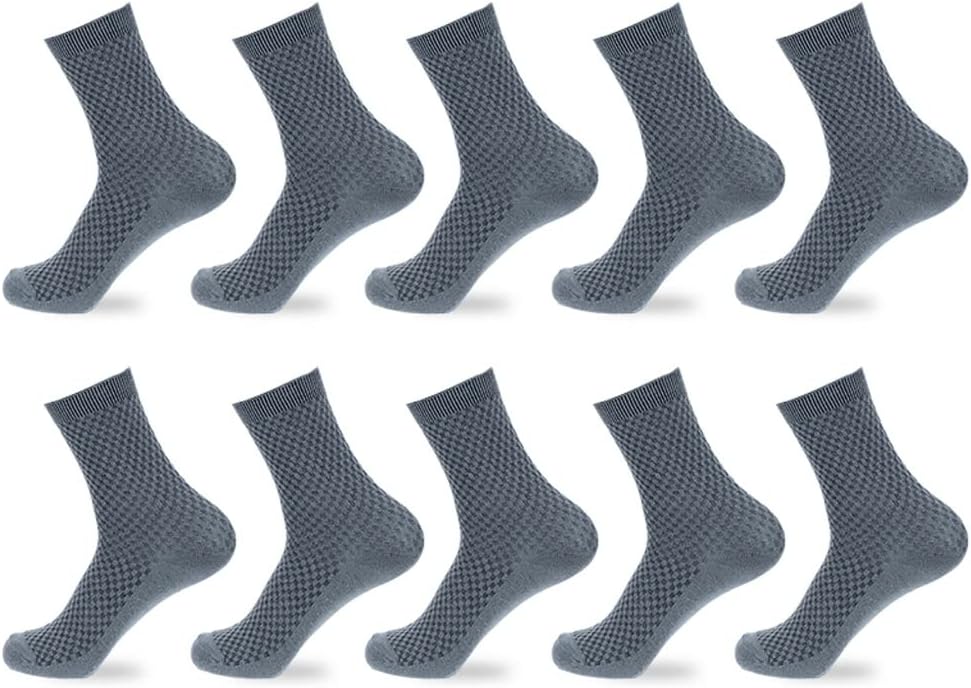 10 Pairs Of Fiber Men's Socks Business Size Mesh for Men