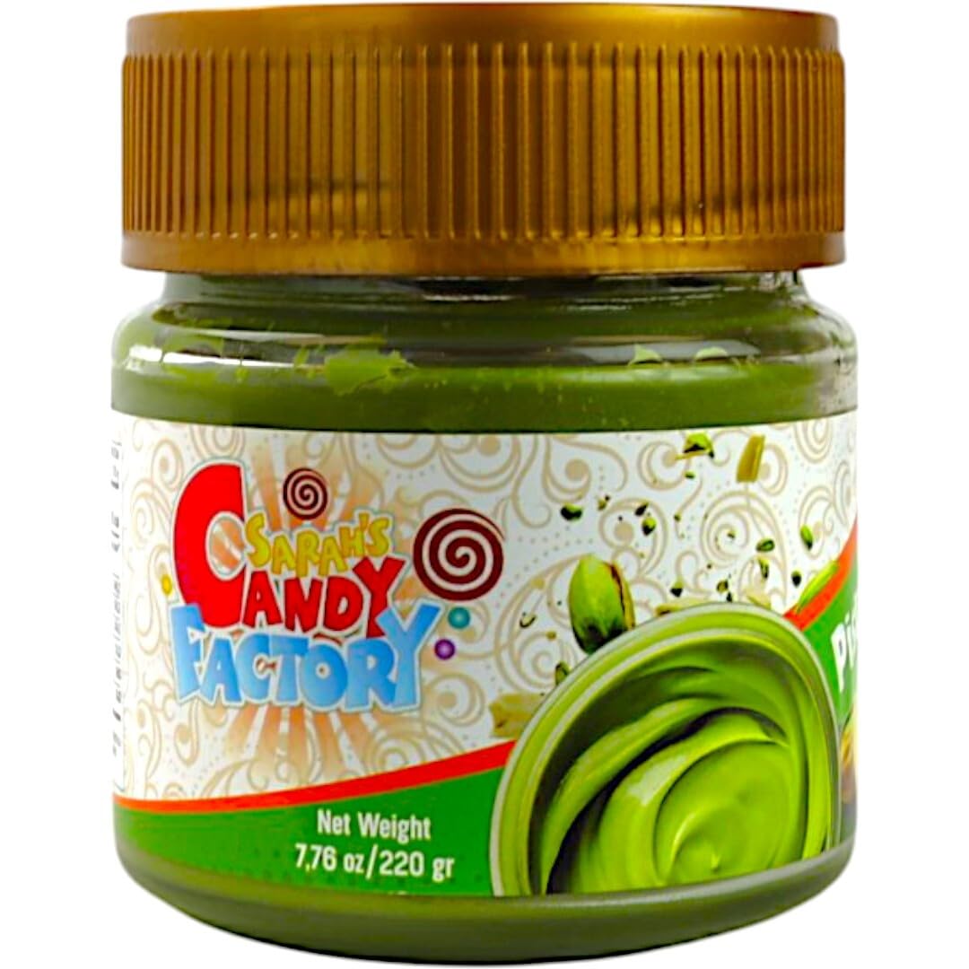 Pistachio Butter Spreadable Cream 7 75 oz 220 gr in Glass Jar 30 Pistachios Rich Nutty Cream Spread