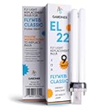 Gardner EL-22 FlyWeb Classic Fly Light Replacement Bulb, Fly Light for Indoors, Fly Web Light Lamp Replacement, UV Insect Light Traps, 9 Watt - Non-Zapper Insect Solution
