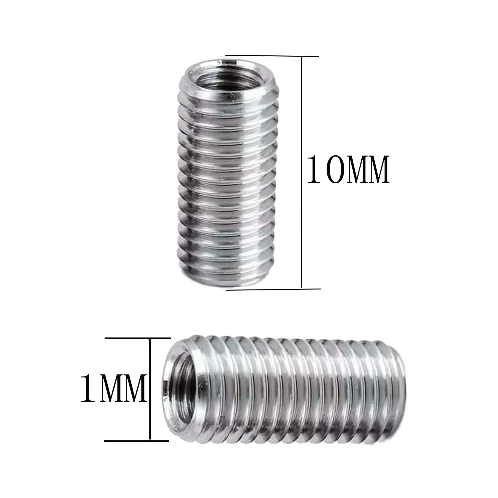10 Inserti Filettati M6*M8 Acciaio Inox - Dadi Di Riduzione Per Meccanica E Automotive - Foto 8