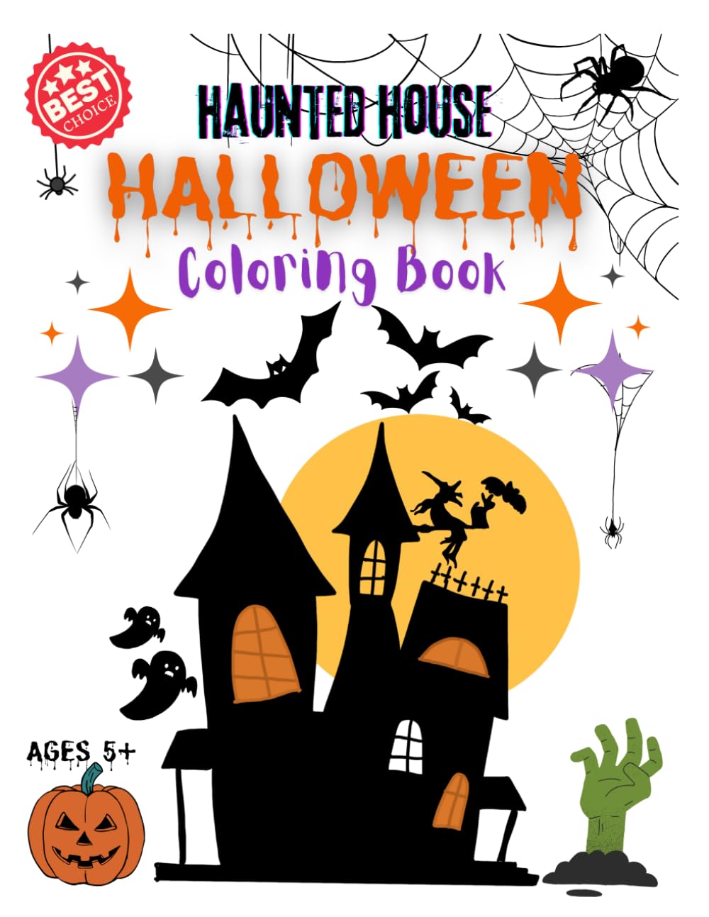 Haunted House Halloween Coloring Book (Spooky and Scary Children's Coloring and Activity Books)