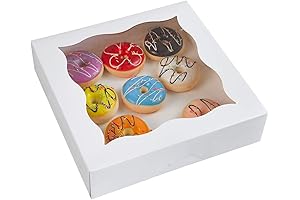 9 Inch White Pie Boxes - Pack of 15