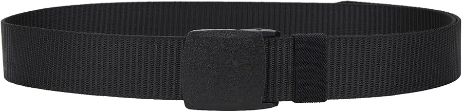 WedDecor Nylon Webbing Military-Style Belt, 1.5” Canvas Belt with Flip Plastic Buckle, Combat Webbing Belt for Cargo Pants, Tactical Belt for Military Wear, Outdoor Sports