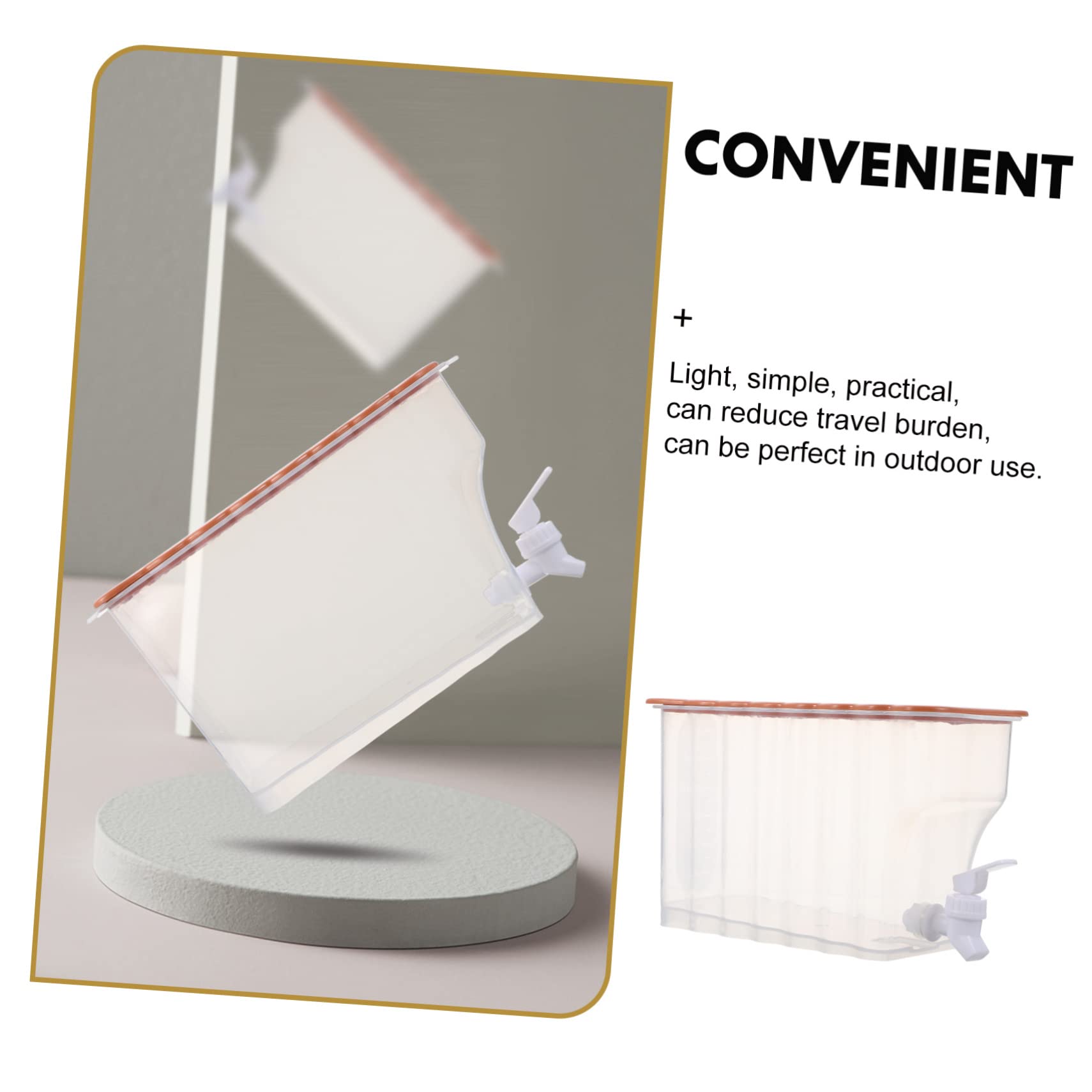 Dispenser Bevande Fredde Rubinetto Bianco in Pp Grande Capacità