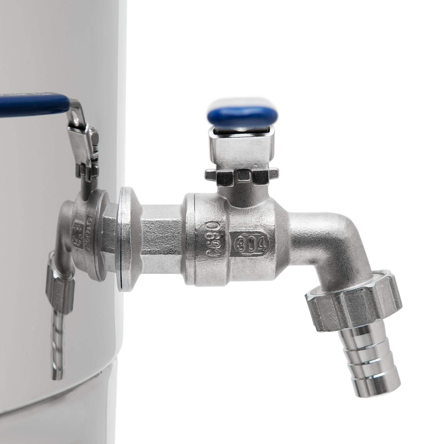 KLARSTEIN Mundschenk - Bollitore Birra con Dispositivo di Raffreddamento ad Immersione, Set Produzione Birra in 8 Pezzi, 3000 W, Display, Acciaio Inox 304, Argento