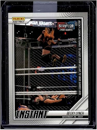 Miniatura 1 de BECKY LYNCH SP 2022 Panini Instant WWE 82 Survivor War Games 83 MT-MT Wrestling Team Belair