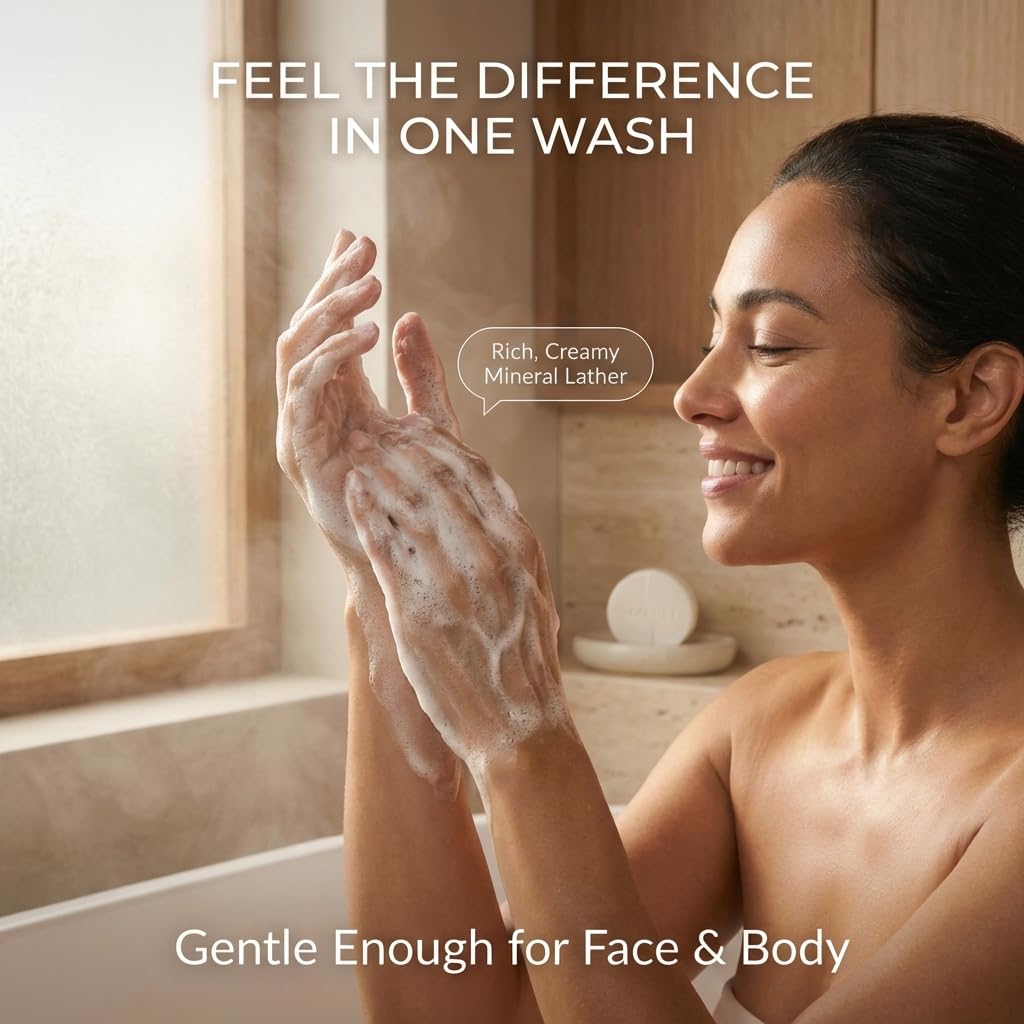 SEACRET Minerals Mineral Soap, All Natural Body Soap Bar, Enriched with Dead Sea Minerals, Nourishes and Soothes Skin, 4.4 Oz / 125 g - Image 7