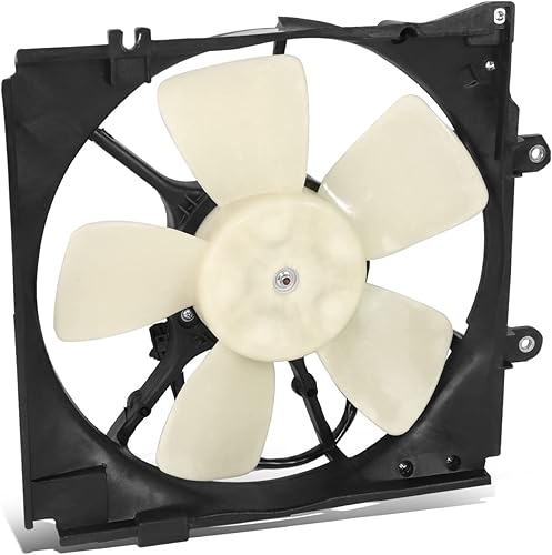DNA MOTORING OEM-RF-0790 Conjunto de ventilador de refrigeración de radiador de estilo de fábrica compatible con 93-97 Mazda 626 V6 y 2.0L en