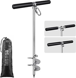 17''/26''/36'' Sand Anchor for Boat with 32ft Rope, 304 Stainless Steel Boat Sand Anchor