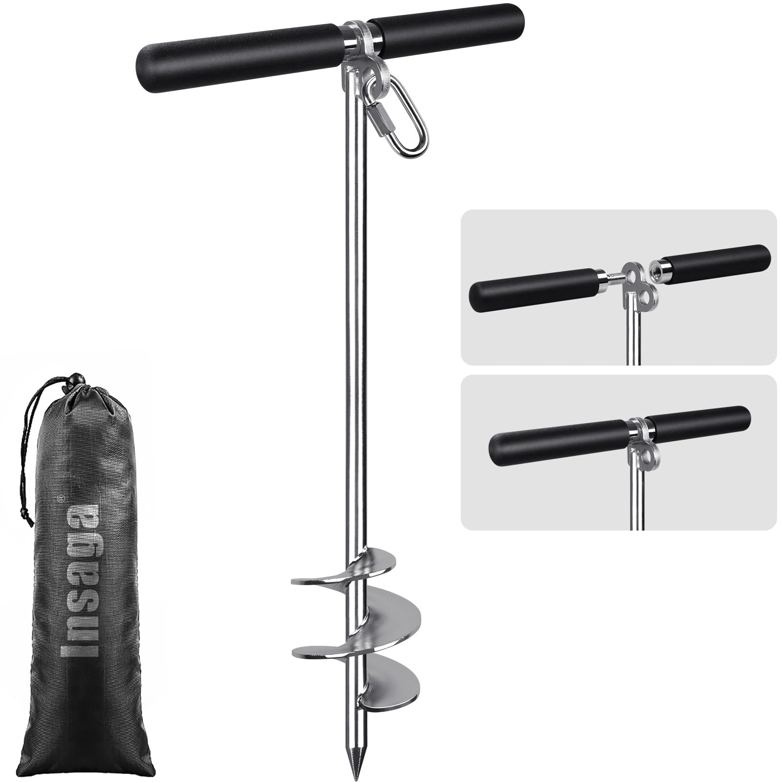 Insaga Fully Welded Boat Anchor, 304 Stainless Steel Kayak Anchor, 26