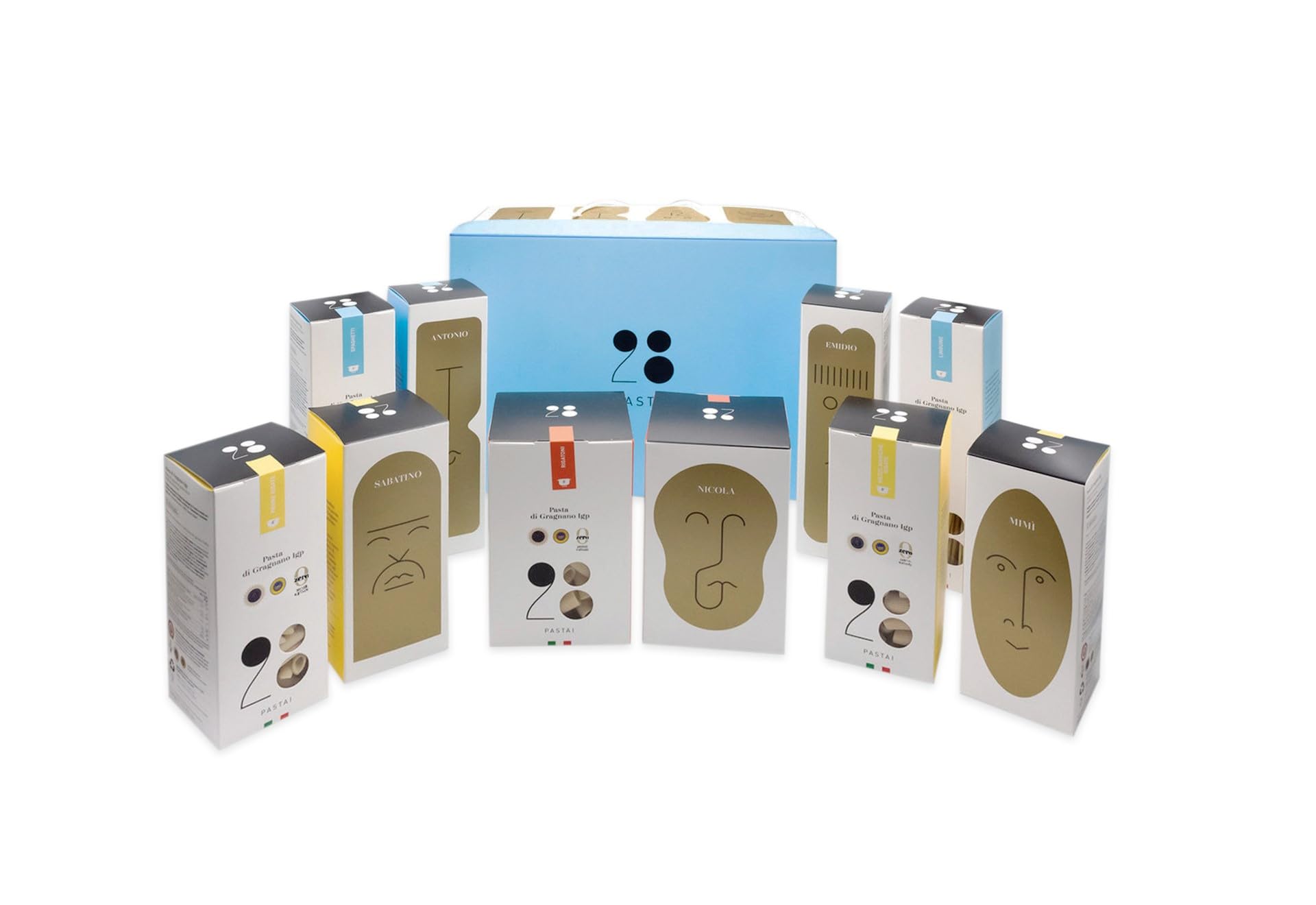 28 Pastai Novità Kit Dispensa "Tradizione" - Pasta di Gragnano IGP - Gift Box - Pasta artigianale di Grano 100% italiano - Trafilata al bronzo - Eccellenza Campana - Box 10 conf da 500 g formati misti