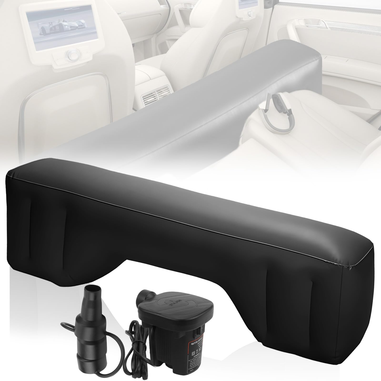 FSWWSF Colchón hinchable para asiento trasero de coche, colchón inflable para asiento trasero, cama portátil universal para huecos, cojín para trabajar, viajar, acampar, dormir