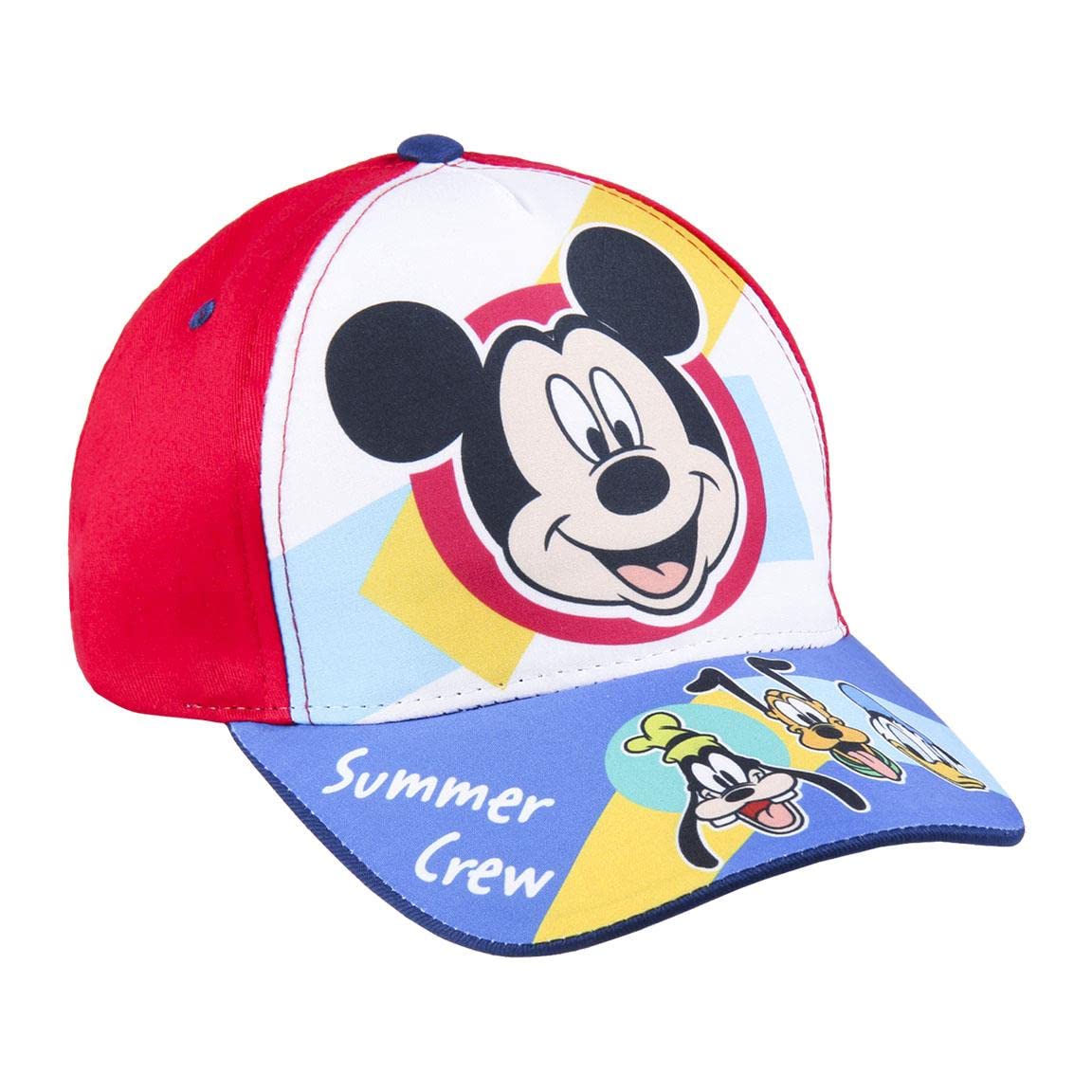 CERDÁ LIFE'S LITTLE MOMENTS Gorra Infantil de Mickey Mouse - Color Rojo - Apta de 2 a 8 Años - Combina Algodón y Poliéster - Gorra para Niños con Velcro Trasero Ajustable - Producto Original Diseñado en España