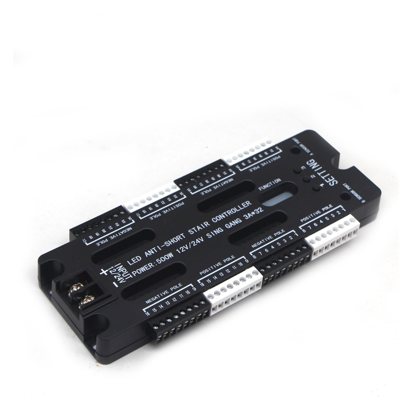 DMX Controller, Stair LED Motion Sensor Light Controller 32 Channel Step 12V 24V Automatic Indoor Stairway Night for Stairs Flexible Strip