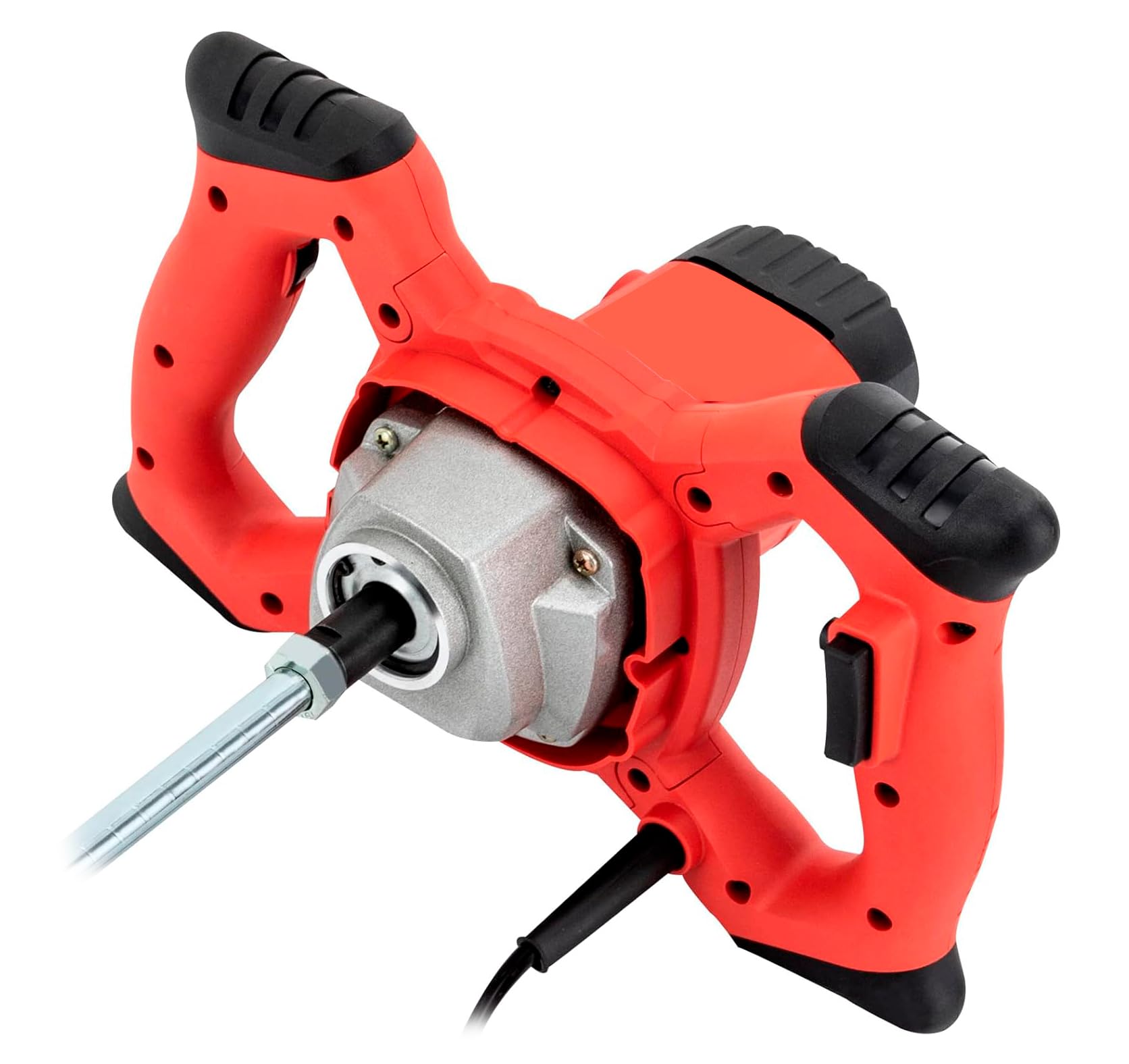 Mezcladora de mortero Hormigonera cemento Batidora de pintura Doble empuñadura ergonómica 220V