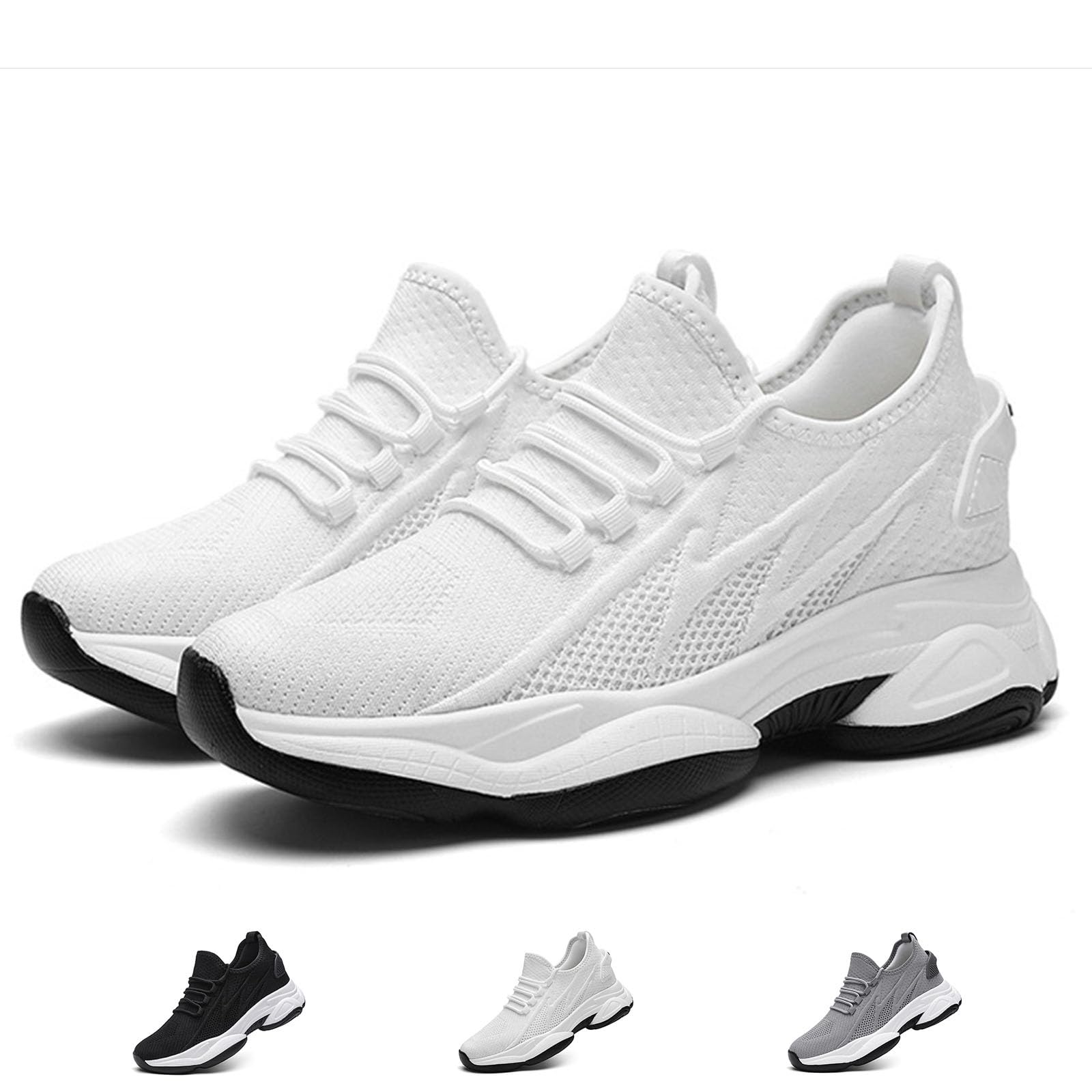 Zapatillas con Aumento Invisible De Malla,Zapatos con Alzas Hombre
