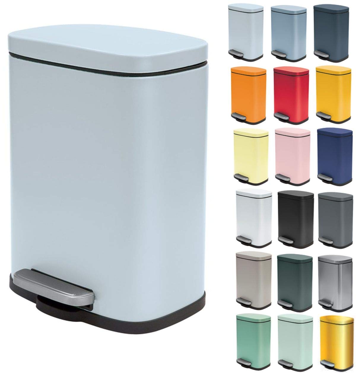 Spirella Akira Pedal Bin 5 Litres Blue