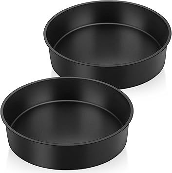 APACALI 4-teiliges Backformen Set - 20cm Runde Kuchenformen Aus Edelstahl Mit Antihaft (21x5cm)