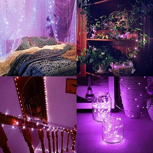 AITOO Micro Led Fairy Lights 6 PCS Fairy Lights Battery Operated 7.2ft(2M) 20 Leds, Micro String Lights Copper Wire Batteries Powered String Light For Wedding Centerpiece Dinner Party Decoration