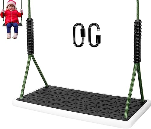 Asiento de columpio resistente antideslizante con cuerda de árbol ajustable, accesorios de repuesto para niños, al aire libre, patio trasero, parque