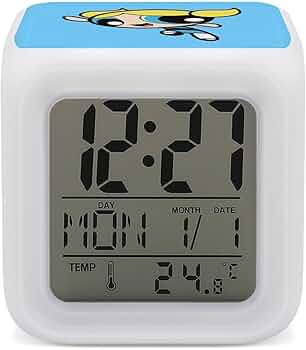 パワーパフガールズ　ファーアラームロック　ファー付き目覚まし時計 パワーパフガールズ ファーアラームロック ファー付き目覚まし