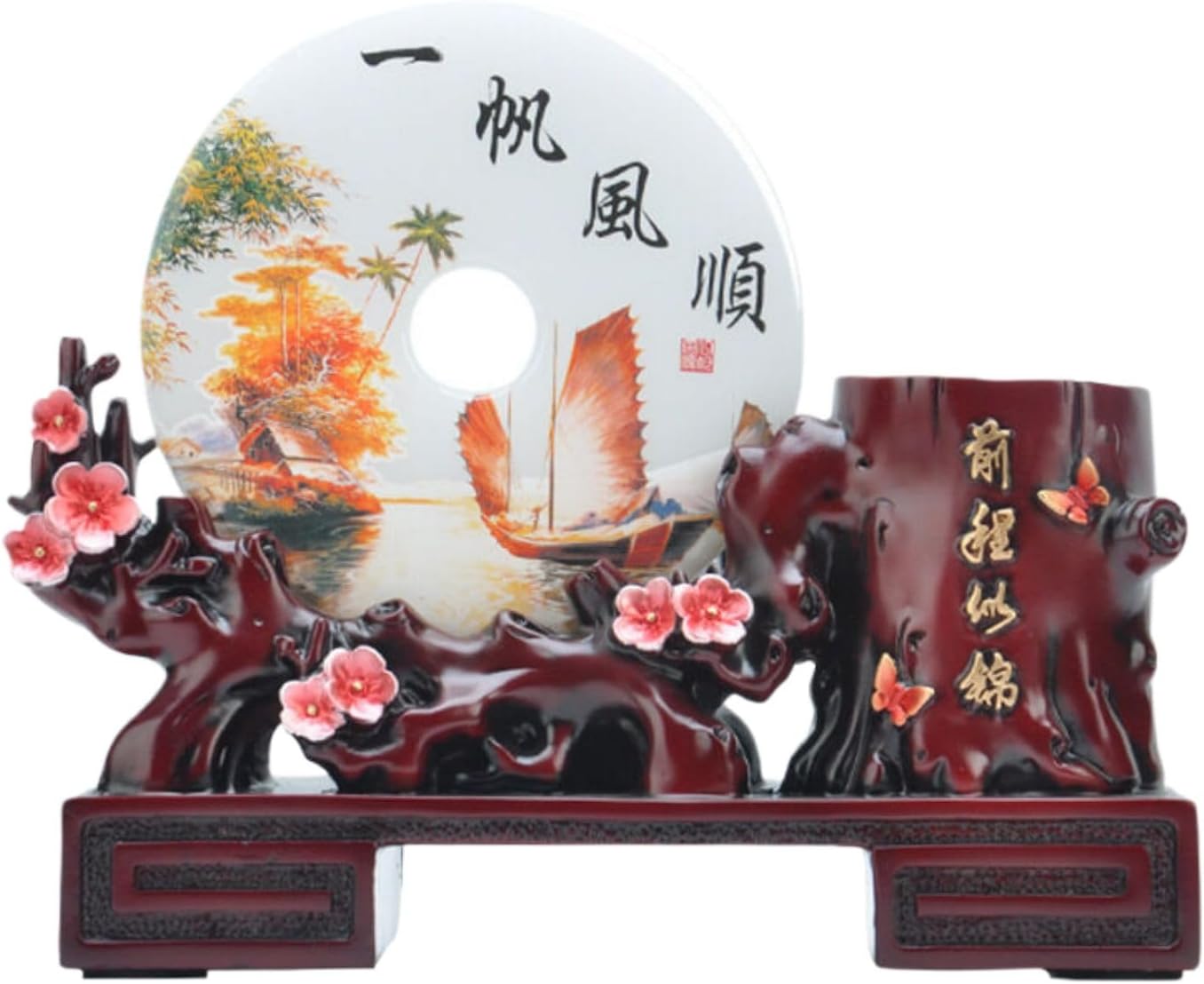 平安扣笔筒摆件 Feng Shui Figurine Home Office Decor Chinese Gifts 送老师毕业礼品创意实用同学聚会纪念品 8330